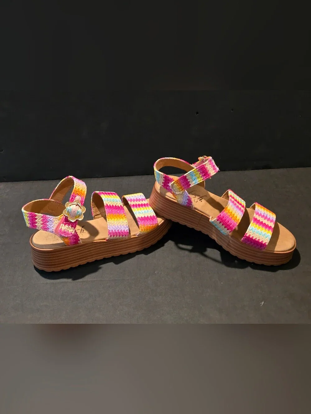 Blowfish Malibu Journey-K Strappy Platform Sandal SZ 3 KIDS